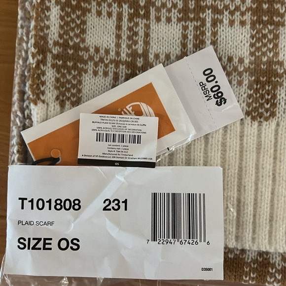 Timberland Plaid Scarf - Picture 2 of 5